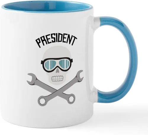 Vista 27 de CafePress MR. PRESIDENT - Taza de café de cerámica (11.0 fl oz)