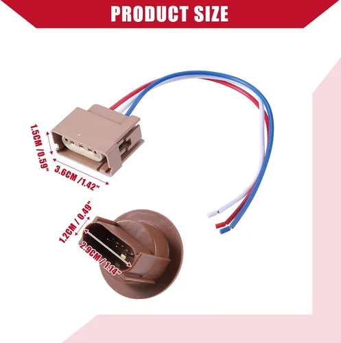 Vista 5 de No.2U5Z13411SA - Soporte para lámpara trasera y de coche con arnés de cable para Ford F-150 2004-2017, conector de señal de luz, plástico, 1 unidad