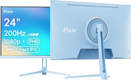 Vista 23 de Pixio PX246 Wave Beige 24 pulgadas 120Hz Frecuencia de Actualización Resolución FHD 1080p Panel IPS 4ms GTG Tiempo de Respuesta Monitor