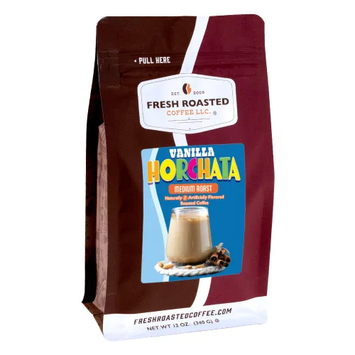 Vista 32 de Fresh Roasted Coffee, Amaretto - Café saborizado, 12 onzas, tostado medio, Kosher, grano entero