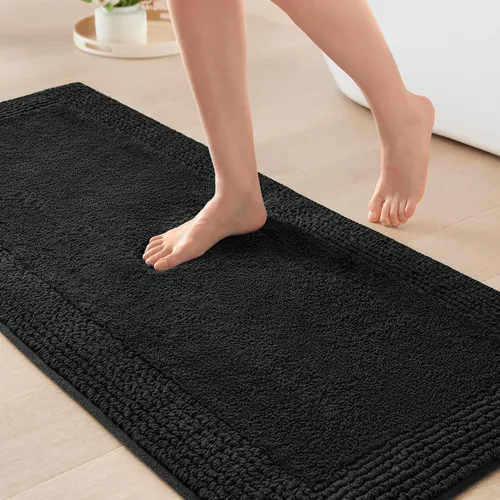 Vista 33 de Madison Park Splendor - Alfombra de baño reversible 100% algodón con mechones - 3000 GSM calidad hotelera lujosa felpa de pelo medio alfombrilla
