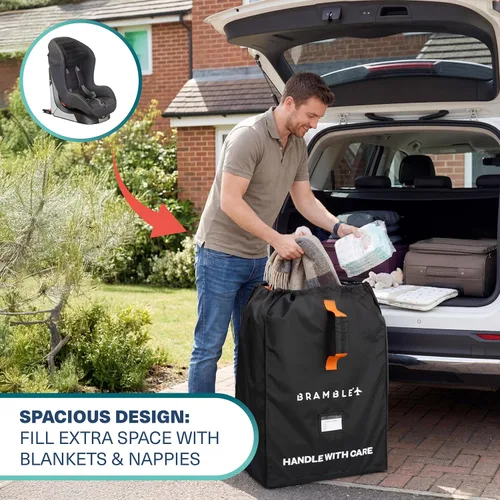 Vista 3 de Bramble - Bolsa de viaje para asiento de automóvil para control de puerta de avión - Bolsa de asiento de automóvil de nailon balístico resistente al