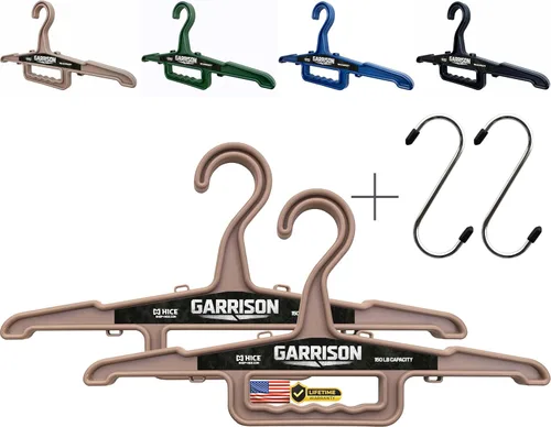 Vista 13 de HICE - Garrison - Percha resistente Percha original resistente para ropa y equipos Capacidad de carga de 150 libras Resina duradera de alto