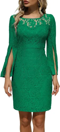 Vista 3 de Vestido de cóctel para mujer, bodas como invitada, vestido formal de lentejuelas para fiesta de noche, vestidos de lentejuelas delgados de cola