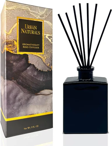 Vista 12 de Urban Naturals Balsam Forest - Juego de aceites difusores de varillas – Abeto Fraser, hoja perenne, pino, cedro leñoso y sándalo – Botella de vidrio