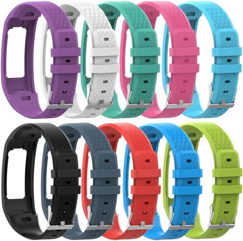 Vista 2 de QGHXO Correa para Garmin Vivofit 1 / Vivofit2, correa de repuesto de silicona suave para Garmin Vivofit 1 / Vivofit 2 Activity Tracker, pequeña 10