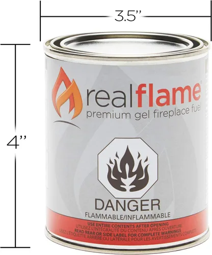 Vista 4 de Gel combustible Real Flame, 12 unidades, Blanco