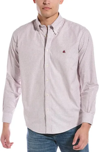 Vista 34 de Brooks Brothers Camisa Deportiva de Manga Larga sin Planchar con Botón para Hombre CORAL ROJO