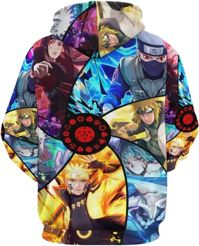 Vista 3 de Sudadera unisex con capucha para niños y niñas, con bolsillo de canguro, casual, sin botones, regalos