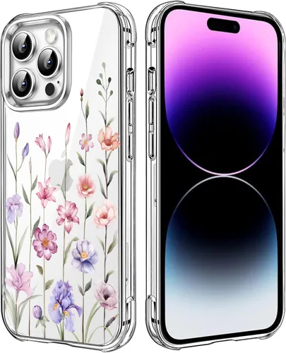 Vista 108 de Funda transparente de girasol compatible con iPhone SE 2022 SE 2020 7 8, funda trasera floral para niñas y mujeres, funda protectora transparente