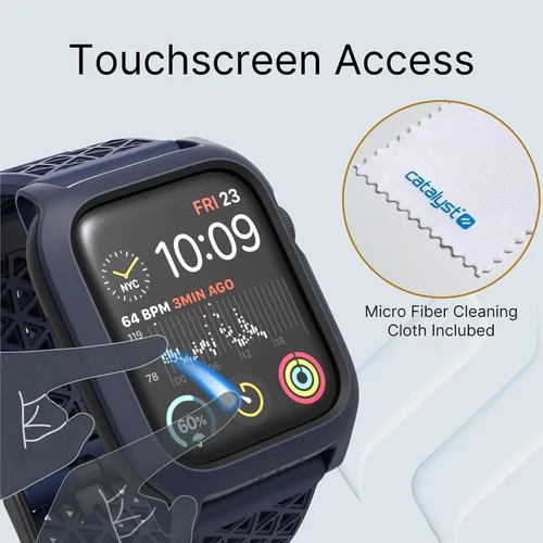 Vista 4 de Catalyst Funda diseñada para Apple Watch Series SE 2022, Series 6/5 y 4 de 1.732 in, edición de hebilla, a prueba de caídas de 9.9 pies, correa