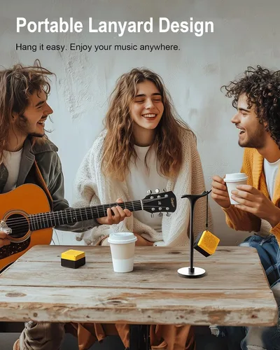 Vista 4 de Altavoces Bluetooth portátiles, IPX6 impermeable inalámbrico para exteriores pequeño altavoz con 24 horas de reproducción, graves estéreo HD
