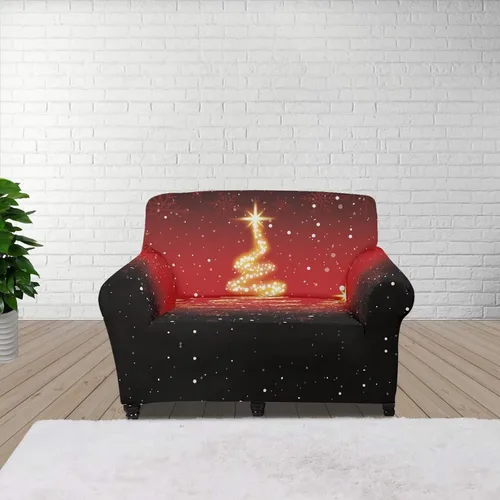 Vista 66 de Boatee Fundas de sofá de 1 pieza con diseño de copo de nieve azul, fundas elásticas para sofá, 1 cojín, protección de muebles, decoración para sala
