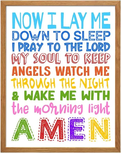 Vista 11 de Yellowbird Art & Design Arte y Decoración Religiosa para Pared - Lindos Regalos Cristianos para Dormitorio de Niños, Guardería, Niñas Pequeñas