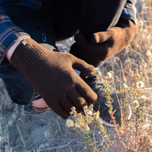Vista 2 de Evolution Knitwear Guantes de punto, Superfine Baby Alpaca, Hombre