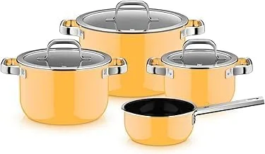 Vista 3 de WMF Fusiontec Mineral Pro 0519405290 - Juego de cacerolas de 4 piezas, duradero, resistente a los arañazos, cocinas de inducción, aptas para todo