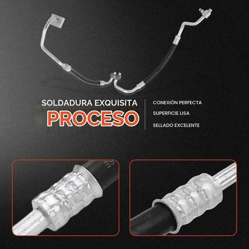Vista 5 de A-Premium Conjunto de manguera de descarga de A/C y línea de líquido compatible con Chevrolet Sonic 2013-2018, 1.6L 1.8L