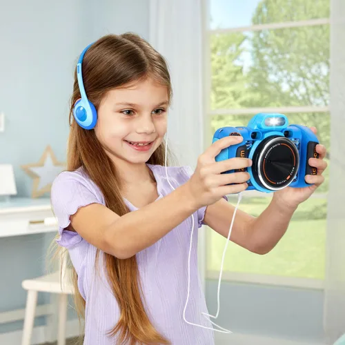 Vista 12 de Cámara VTech KidiZoom Duo FX para Niños, Cámaras Digitales Duales, Azul