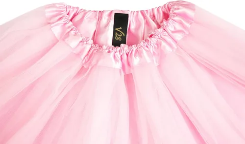 Vista 4 de Falda tutú de tul para mujer, adolescente, adulto, clásica, elástica, de 3, 4, 5capas
