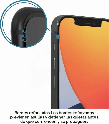 Vista 4 de ZAGG InvisibleShield - Protector de pantalla de privacidad de vidrio para iPhone 13 PRO MAX – 3X protección contra impactos y arañazos, vidrio