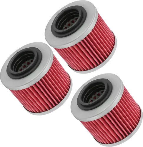 Vista 6 de Caltric Paquete de 3 filtros de aceite compatibles con Bmw F650Gs F-650 Gs F650Cs Dakar 650 652 Abs 2000-2005