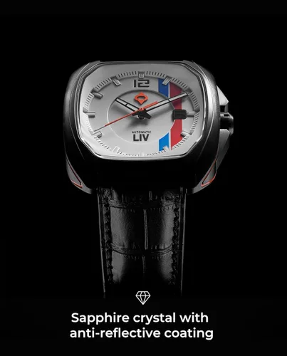 Vista 4 de LIV Rebel-AR Swiss Automatic Elaboré Grade, 26-Jewel Movement - 42.0 mm Rectangular Curved Case- IP Surgical Grade 316L Stainless Steel-Multi-Layer