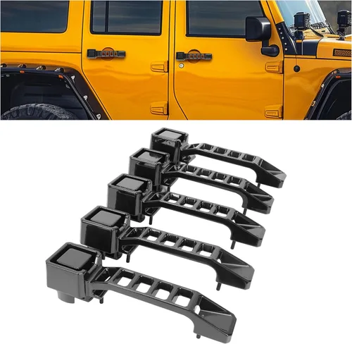 Vista 10 de HECASA Manija de Puerta Exterior Manija de Portón Trasero Compatible con Jeep Wrangler JK/JKU 2007-2018 Aluminio con Recubrimiento en Polvo