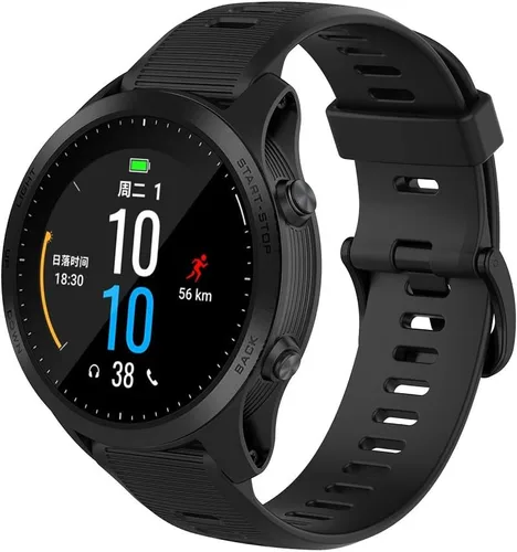 Vista 2 de ISABAKE Correa de reloj para Garmin Forerunner 935/945/955/965/745, pulsera de repuesto de silicona de 0.866 in para Fenix 5 Plus/Fenix 6