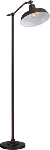 Vista 7 de 360 Lighting Kayne - Lámpara de pie Downbridge de bronce de 61 pulgadas de Bronce - Atenuador USB incluido
