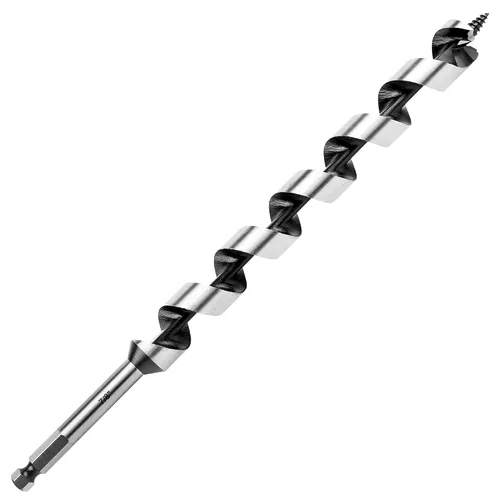 Vista 29 de Broca de taladro de 1-1/2 pulgadas x 9 pulgadas para madera, vástago hexagonal de 1-1/2 pulgadas, broca larga para madera suave y dura, plástico