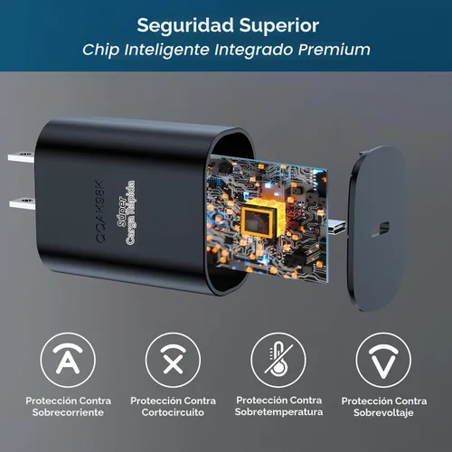 Vista 5 de Cargador súper rápido de 25 W, cargador de pared tipo C con cable de 6.7 pies de largo compatible con Samsung Galaxy S23 Ultra/S23/S23+/S22/S22
