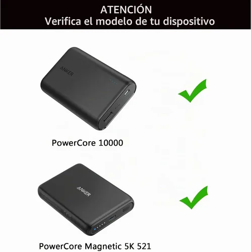 Vista 3 de Khanka, estuche rígido para cargador portátil de batería externa Anker PowerCore Speed 10000 10000mAh QC 3.0 Negro