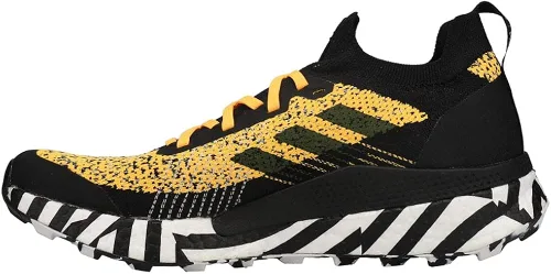 Vista 3 de adidas Womens Terrex Two Ultra Parley Trail Running Sneakers Shoes - Black, Yellow