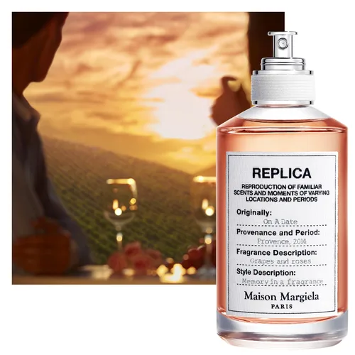 Vista 3 de Maison Margiela Replica On A Date - Floral Fragrance for Men and Women Eau de Toilette with Isparata Rose, Blackcurrant & Patchouli - Long Lasting