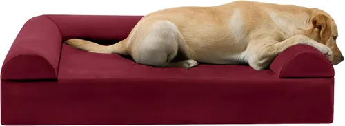 Vista 11 de Barker Beds - Sofá cama ortopédico gigante para perro, almohada superior de 7 pulgadas con cojín de 3 lados, 100-300 libras, espuma viscoelástica
