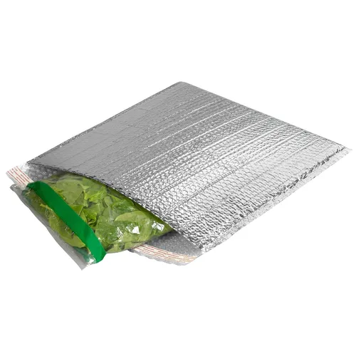 Vista 5 de Aviditi Cool Shield Bubble Mailers, 11" x 15", plateado, impermeable, embalaje aislado, para envío de artículos perecederos o sensibles a