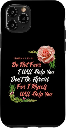 Vista 10 de Funda bíblica para iPhone 15 con texto en inglés "Do not Fear Isaías