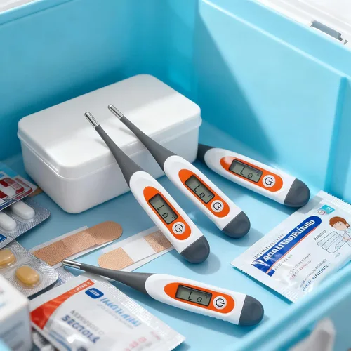 Vista 6 de TrelaCo 10 piezas Termómetro para adultos Termómetro digital oral para fiebre Temperatura basal del cuerpo Lectura rápida Punta flexible