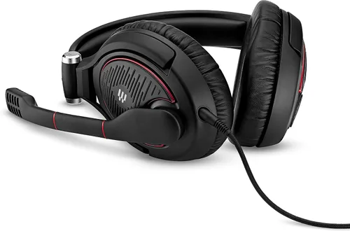Vista 11 de Sennheiser G4me Zero auriculares para videojuegos de PC, negro rojo (Black wRed)