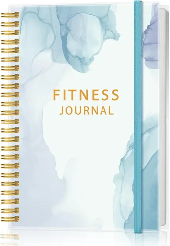 Vista 13 de Diario de fitness simplificado para mujeres y hombres, diario/planificador de entrenamiento A5, libro de registro de ejercicio diario para pérdida