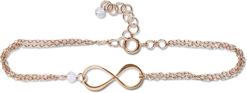 Vista 52 de Pulsera con dije de infinito con piedra natal, joyería hecha a mano, regalo para ella