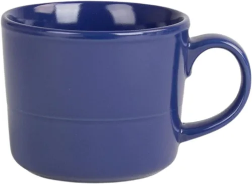 Vista 3 de Double Line - Taza de 3.75 pulgadas/12 onzas, juego de 6, azul cobalto