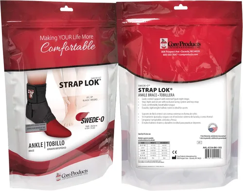 Vista 8 de Swede-O Strap Lok Tobillera, negro, XS