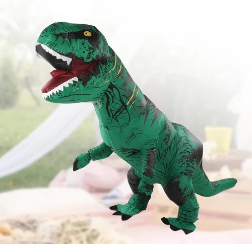 Vista 7 de Disfraz inflable de dinosaurio, disfraz de dinosaurio ligero para Halloween