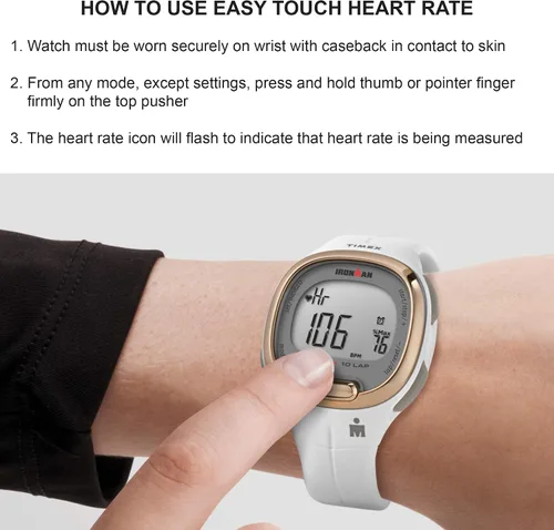 Vista 7 de Timex Ironman Triathlon Transit+ Reloj con seguimiento de actividad y frecuencia cardíaca de 33 mm