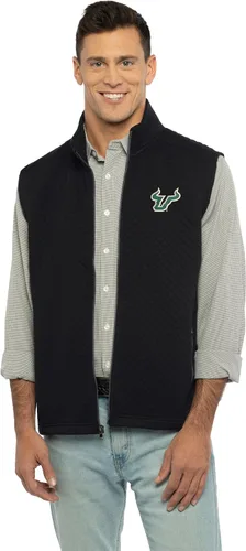 Vista 94 de Vantage Apparel Chaleco Acolchado con Cremallera Completa Universitario para Hombre