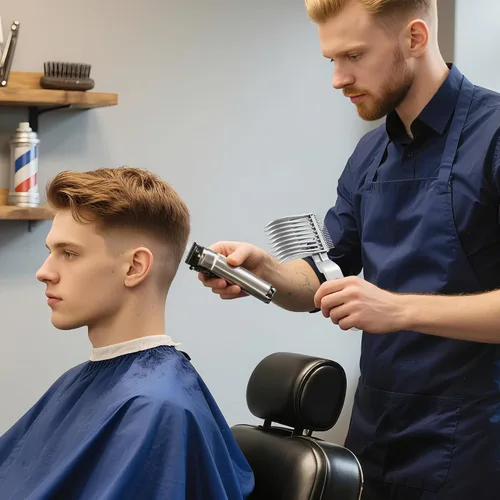 Vista 2 de Juego de peines profesionales Blend Friend Fade en color negro para barbero, peines profesionales para hombres y niños, herramientas de corte