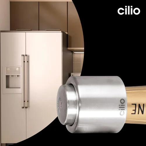 Vista 5 de Cilio Sellador de champán de acero inoxidable, tapón de botella para sellar botellas de champán grandes