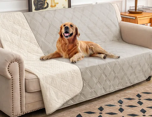 Vista 20 de Ameritex Funda impermeable para cama de perro, manta para mascotas con parte trasera antideslizante para muebles, cama, sofá