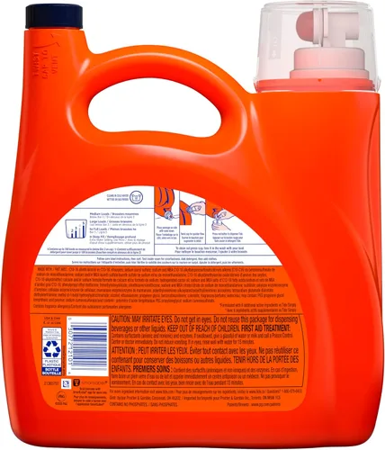 Vista 15 de Tide Detergente líquido para ropa, original, 100 cargas, 146 onzas líquidas, compatible con alta eficiencia
